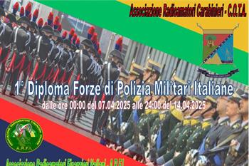 1 Diploma Forze di Polizia Militari Italiane - Aprile 2025